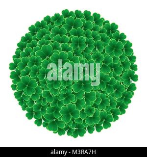 Vector Happy Saint Patricks Day Background with clover Stock Vector