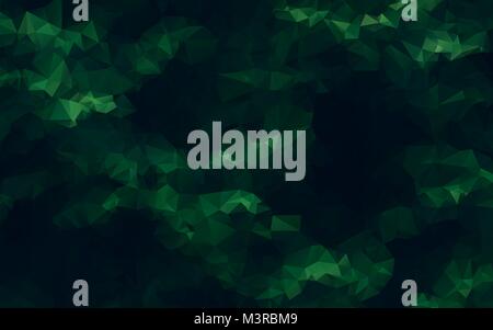 abstract geometric dark green background Stock Vector