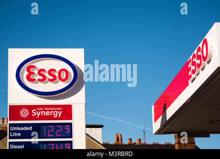 Esso Petrel Station, Tesco Express, Caversham, Reading, Berkshire, England.