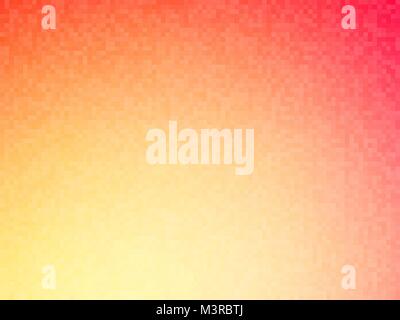 yellow orange squares mosaic pattern Stock Vector