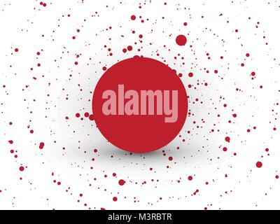 abstract red circle dots background Stock Vector