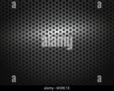 black metal comb grate background Stock Vector
