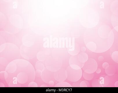 love pink background with bokeh Stock Vector