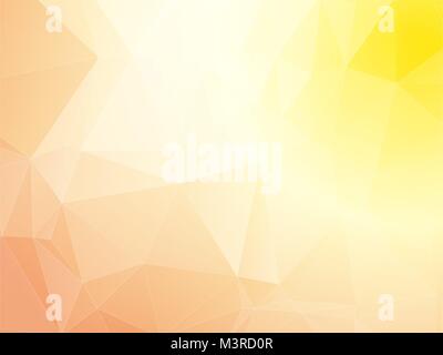 Pastel pink yellow triangular background Stock Vector