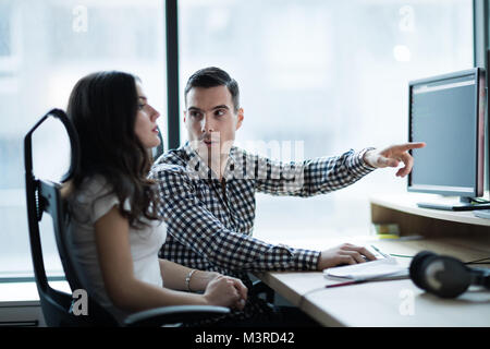 Picture of business people working together in office Stock Photo