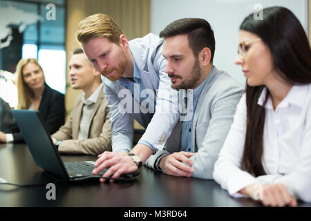 Picture of business people discussing on meeting Stock Photo