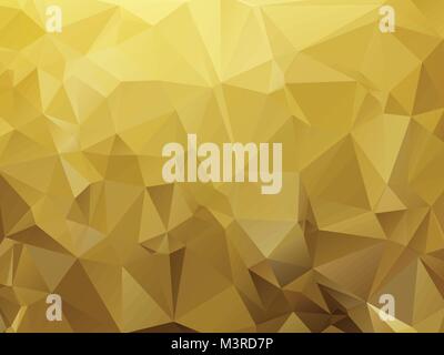 ocher abstract background composition of triangles Stock Vector