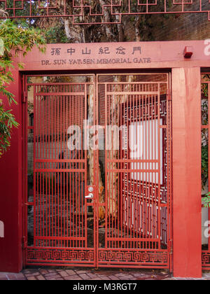 Dr. Sun Yat-Sen Memorial Gate, San Diego California. Stock Photo