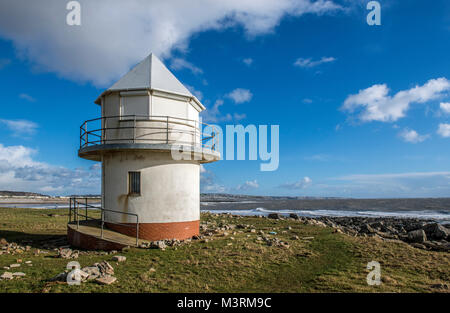 Old Disused Lookout Tower Trecco Bay Porthcawl South Wales Stock Photo