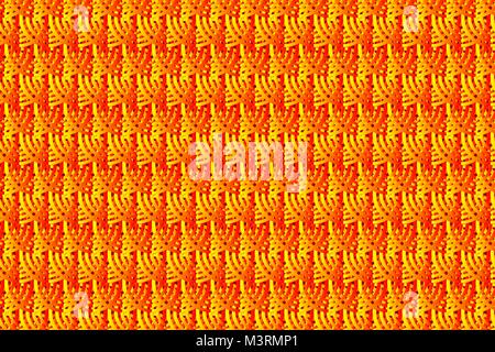 Simple circular background - red and yellow - vector circle pattern Stock Vector