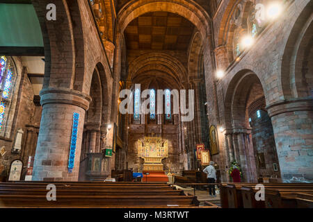 Shrewsbury  abbey internal, interior, Shropshire, England, UK Stock Photo