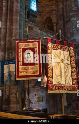 Shrewsbury  abbey internal, interior, Shropshire, England, UK Stock Photo