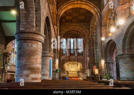 Shrewsbury  abbey internal, interior, Shropshire, England, UK Stock Photo