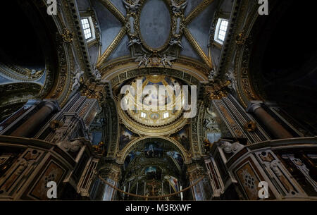 Interior of the Cathedral at the Abbey of Monte Cassino,Lazio,Italy Stock Photo