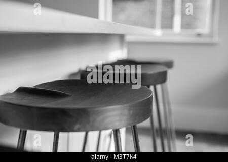 stools at the kitchen Stock Photo