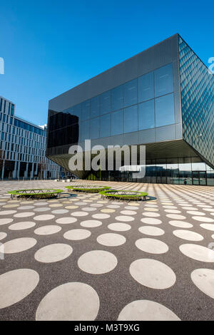 External view of new Futurium museum, Haus der Zukunft ( House of the future) in Mitte, Berlin, Germany Stock Photo
