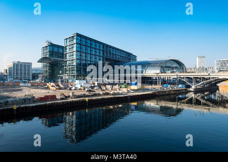 View of Hauptbahnhof railway station in Berlin, Germany Stock Photo