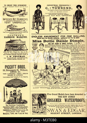 Victorian and Edwardian Advertising Posters Stock Photo