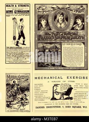 Victorian and Edwardian Advertising Posters Stock Photo