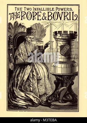 Victorian Advertising Poster Circa 1890-1900 Stock Photo