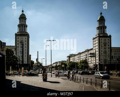 BERLIN-JUNE 3: View of  classic buildings in the Friedrichshain neighborhood,Berlin,Germany on June 6,2011. Stock Photo
