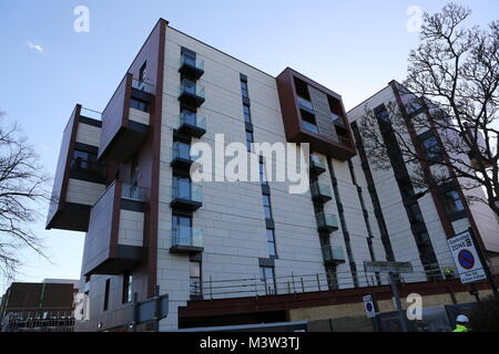 Richmond House nears completion. Former office building is being renovated into an apartment block in Victoria Avenue, Southend on Sea, Essex.
