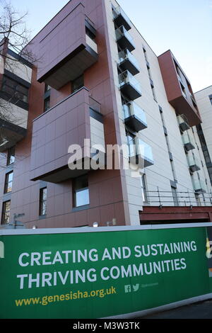 Richmond House nears completion. Former office building is being renovated into an apartment block in Victoria Avenue, Southend on Sea, Essex.