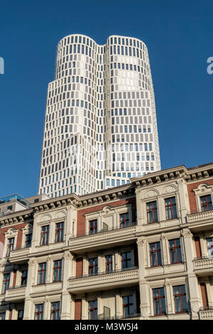 Upper West Zoofenster, Atlas tower, Breitscheidplatz, City West, Berlin, Germany Stock Photo