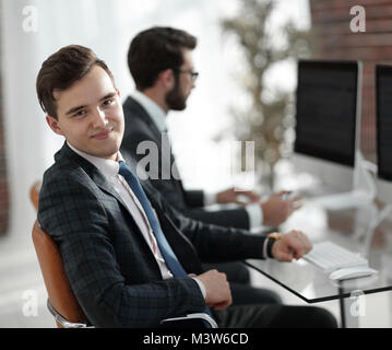 portrait of business man in office Stock Photo