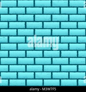 blue azure brick texture background Stock Vector