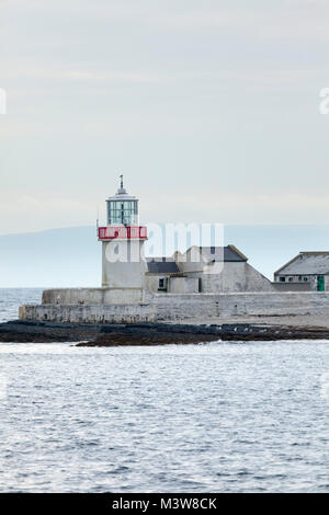 Straw Island lighthouse, Inishmore, Aran Islands, County Galway, Ireland. Stock Photo