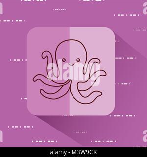 cute octopus icon image Stock Vector