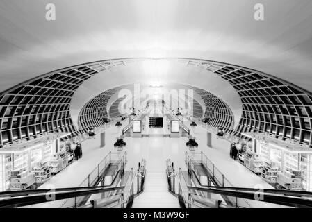 Bangkok Airport Architecture taken in 2015 Stock Photo