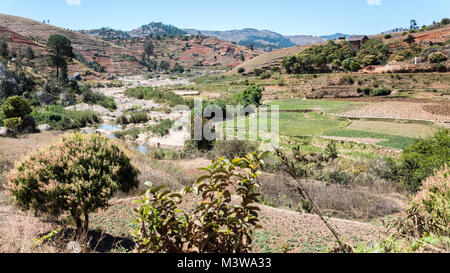 Typical Rural Scene, Southern Madagascar Stock Photo