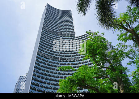 View of the DUO galleria, a new building  complex in the Bras Basah Bugis neighborhood in Singapore Stock Photo