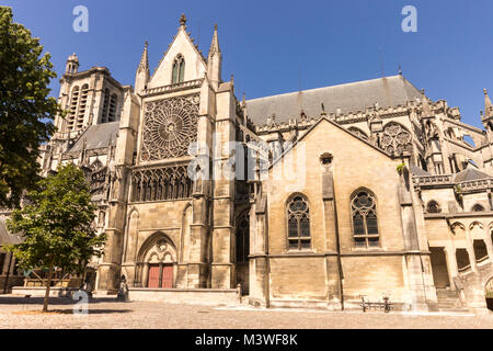 The Cathedral of Saint Peter and Saint Paul, a Roman Catholic church and national monument located in the town of Troyes in Champagne, France Stock Photo