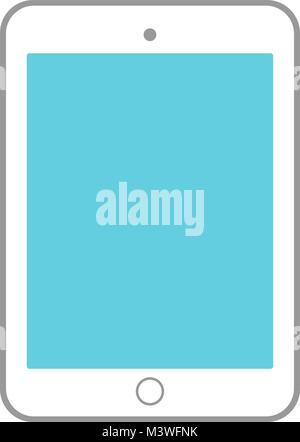 Tablet vector icon isolated on white background. Tablet icon for infographic, website or app. Stock Vector