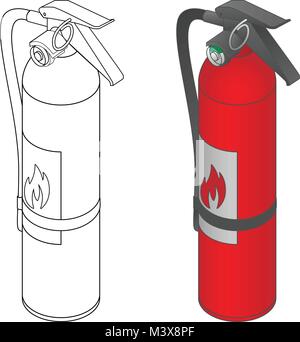 Fire Extinguisher Vector Illustration Stock Vector