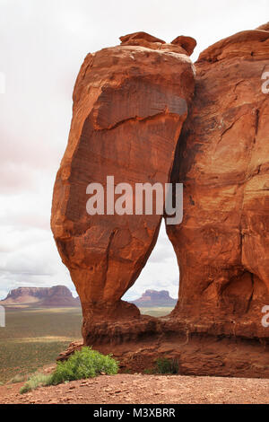 Teardrop Arch in Monument Valley, Utah Stock Photo