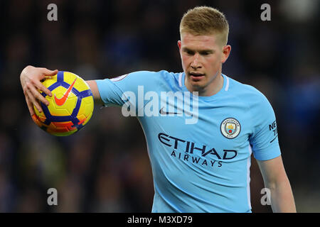 Kevin De Bruyne of Manchester City - Leicester City v Manchester City, Premier League, King Power Stadium, Leicester - 18th November 2017. Stock Photo