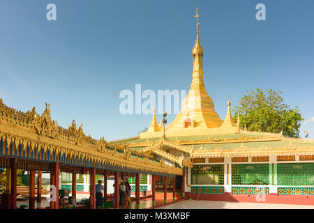 Hpa-An: Shweyinhmyaw Paya temple pagoda, , Kayin (Karen) State, Myanmar (Burma) Stock Photo