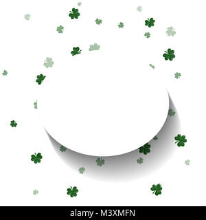 Shamrock St. Patrick's Day Background Stock Photo