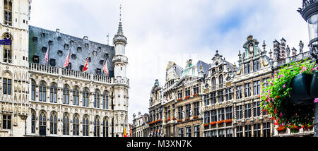 View on Grand Place of Bruxelles - Belgium Stock Photo