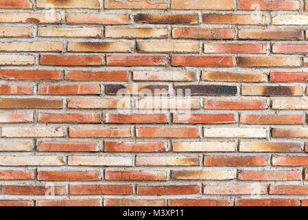 Background from an old and rugged red brickwall Stock Photo