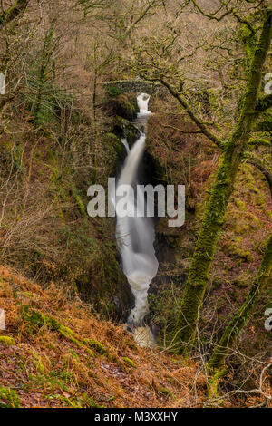 Aira Force waterfall, English Lake District Stock Photo