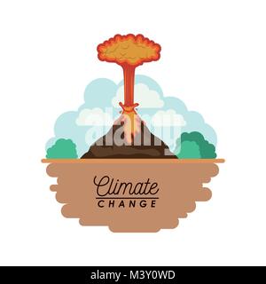 effects of climate change Stock Vector