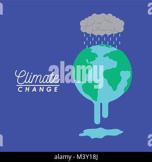 effects of climate change Stock Vector