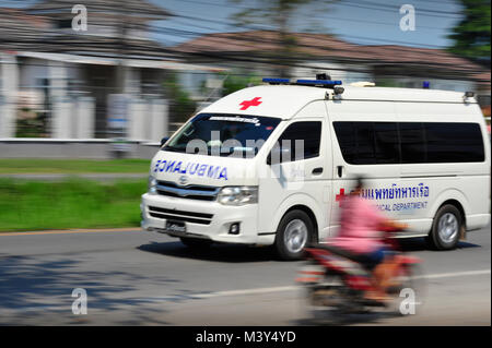 Thai Ambulance Pattaya Thailand Stock Photo