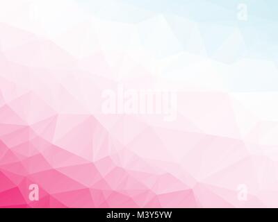 abstract triangular pink violet white blue background Stock Vector