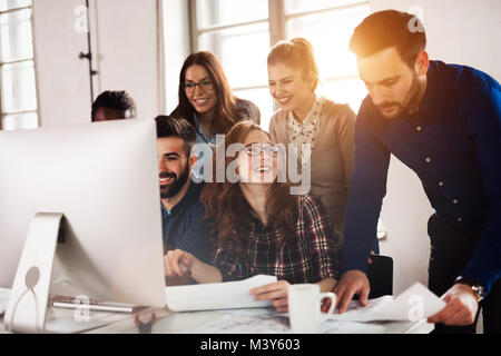 Picture of architects working together in office Stock Photo